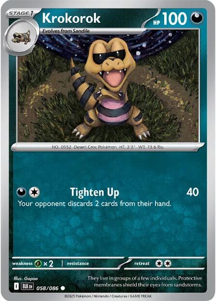 Krokorok (058/086) [Scarlet & Violet: Black Bolt] | Exor Games Bridgewater