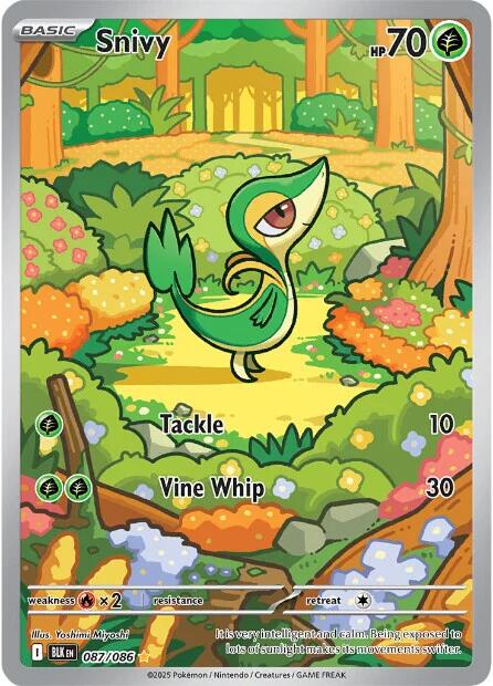 Snivy (087/086) [Scarlet & Violet: Black Bolt] | Exor Games Bridgewater