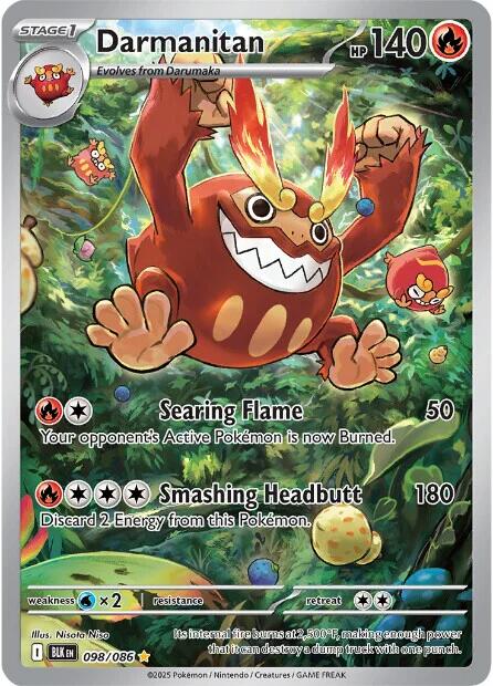 Darmanitan (098/086) [Scarlet & Violet: Black Bolt] | Exor Games Bridgewater