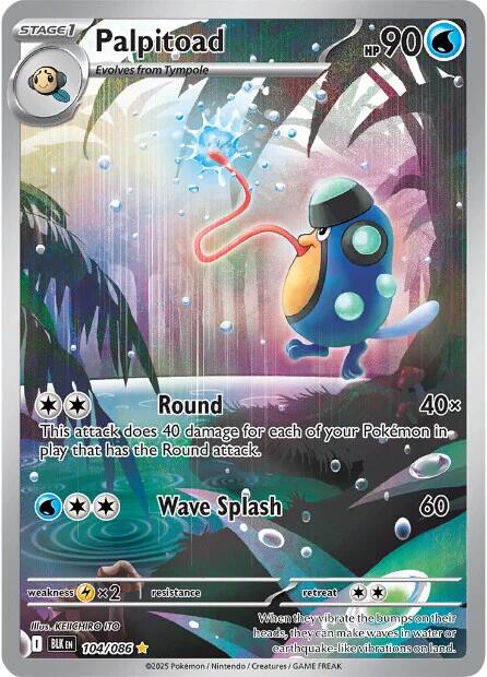 Palpitoad (104/086) [Scarlet & Violet: Black Bolt] | Exor Games Bridgewater