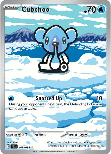Cubchoo (109/086) [Scarlet & Violet: Black Bolt] | Exor Games Bridgewater