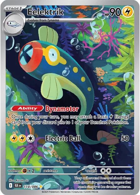 Eelektrik (114/086) [Scarlet & Violet: Black Bolt] | Exor Games Bridgewater
