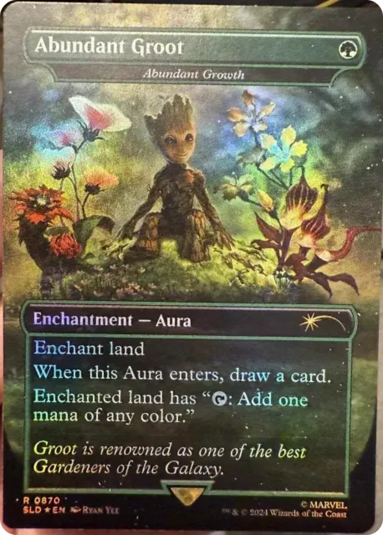 Abundant Groot - Abundant Growth (Rainbow Foil) [Secret Lair Drop Series] | Exor Games Bridgewater