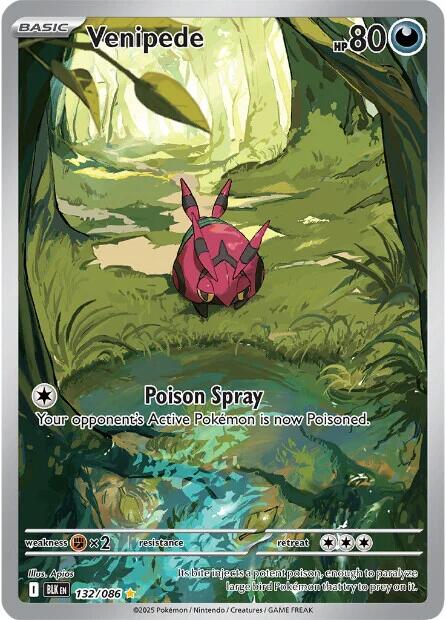 Venipede (132/086) [Scarlet & Violet: Black Bolt] | Exor Games Bridgewater