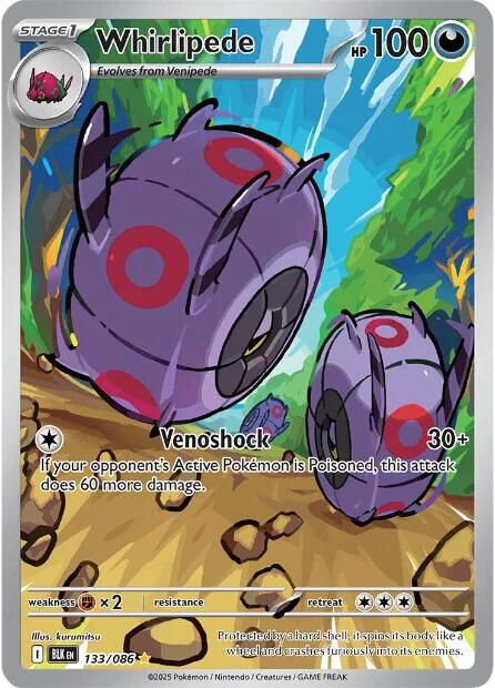 Whirlipede (133/086) [Scarlet & Violet: Black Bolt] | Exor Games Bridgewater