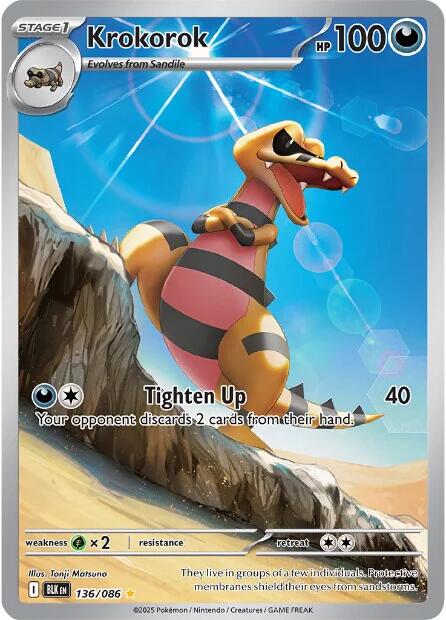 Krokorok (136/086) [Scarlet & Violet: Black Bolt] | Exor Games Bridgewater