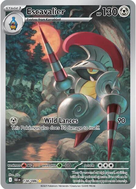 Escavalier (138/086) [Scarlet & Violet: Black Bolt] | Exor Games Bridgewater