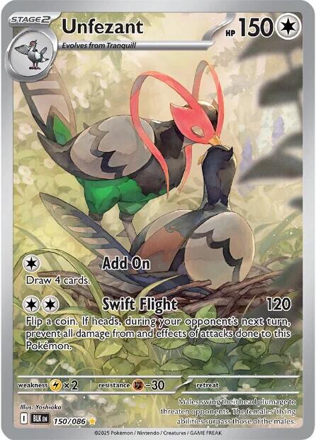 Unfezant (150/086) [Scarlet & Violet: Black Bolt] | Exor Games Bridgewater