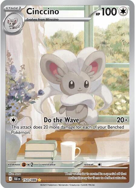 Cinccino (153/086) [Scarlet & Violet: Black Bolt] | Exor Games Bridgewater