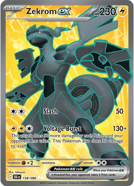 Zekrom ex (158/086) [Scarlet & Violet: Black Bolt] | Exor Games Bridgewater