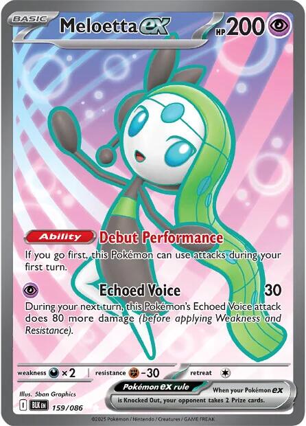 Meloetta ex (159/086) [Scarlet & Violet: Black Bolt] | Exor Games Bridgewater