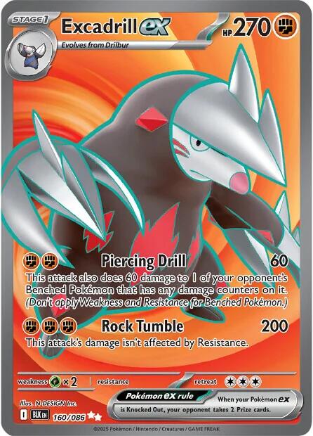 Excadrill ex (160/086) [Scarlet & Violet: Black Bolt] | Exor Games Bridgewater