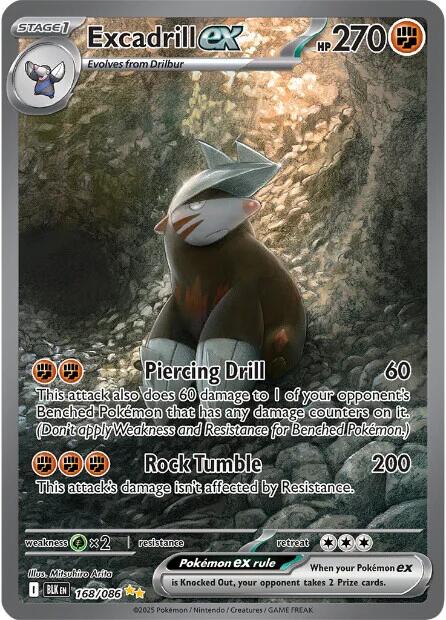 Excadrill ex (168/086) [Scarlet & Violet: Black Bolt] | Exor Games Bridgewater