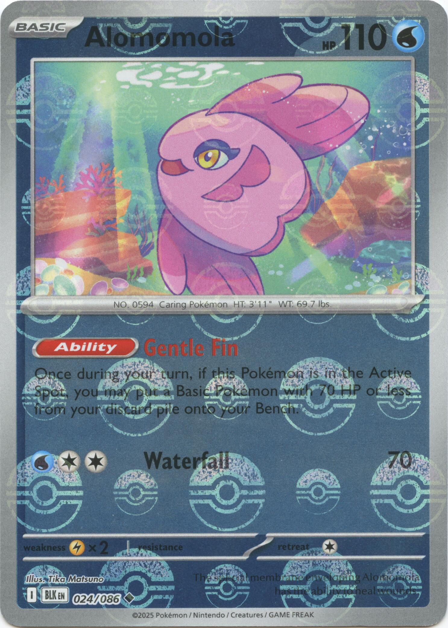 Alomomola (024/086) (Poke Ball Pattern) [Scarlet & Violet: Black Bolt] | Exor Games Bridgewater