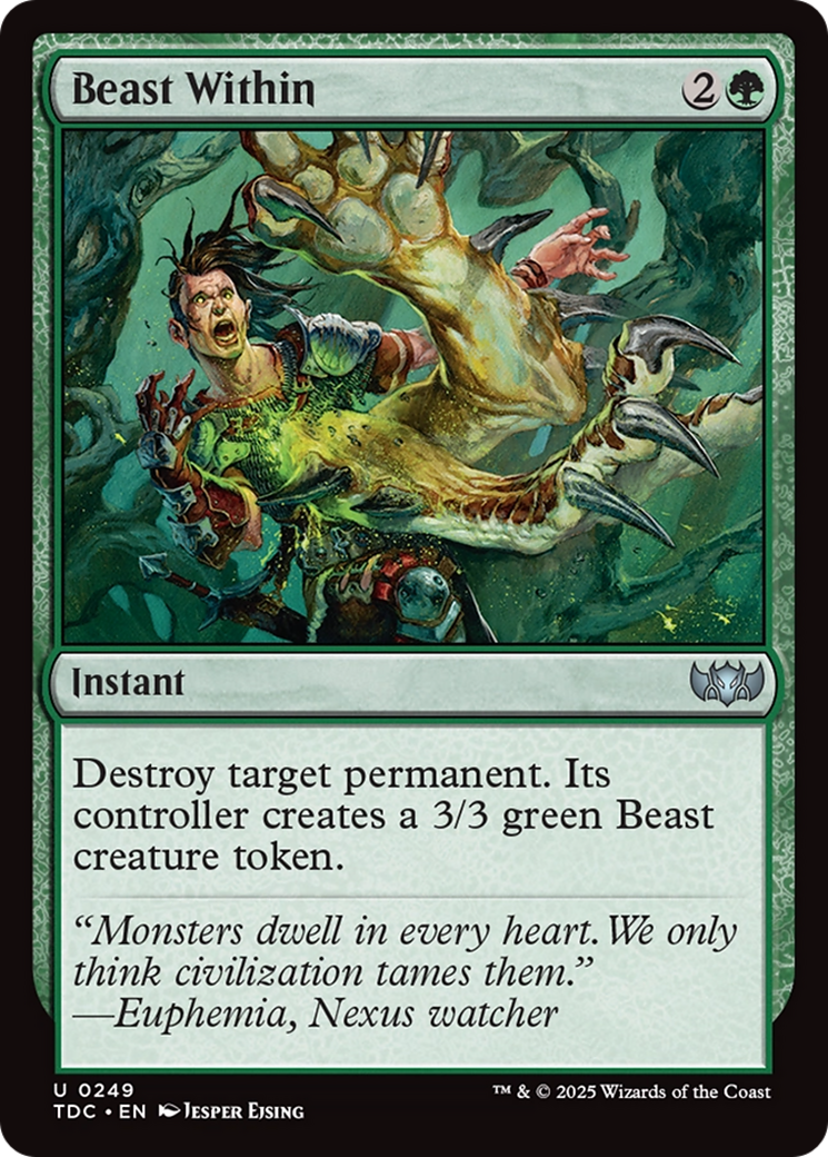 Beast Within [Tarkir: Dragonstorm Commander] | Exor Games Bridgewater