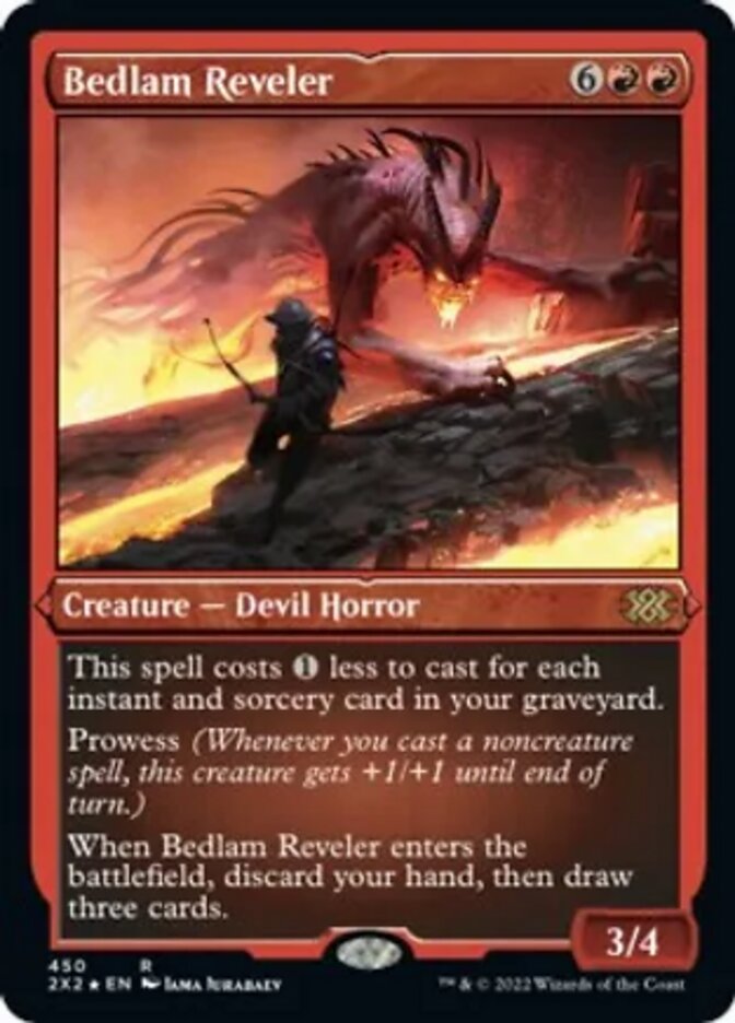 Bedlam Reveler (Foil Etched) [Double Masters 2022] | Exor Games Bridgewater