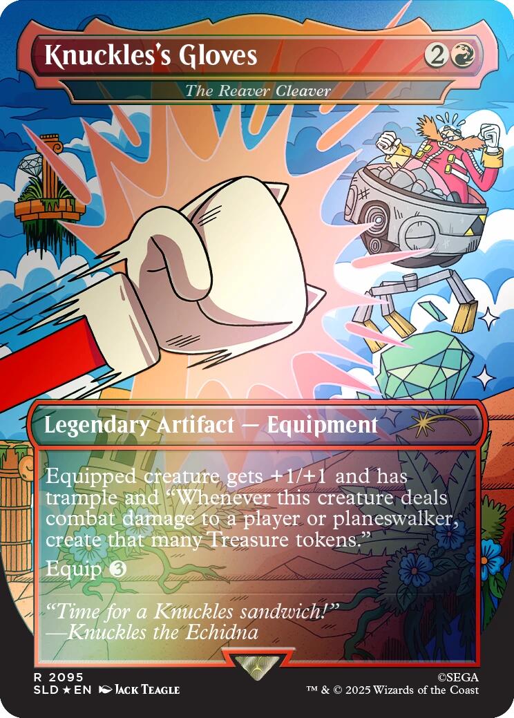 Knuckles's Gloves - The Reaver Cleaver (Rainbow Foil) [Secret Lair Drop Series] | Exor Games Bridgewater