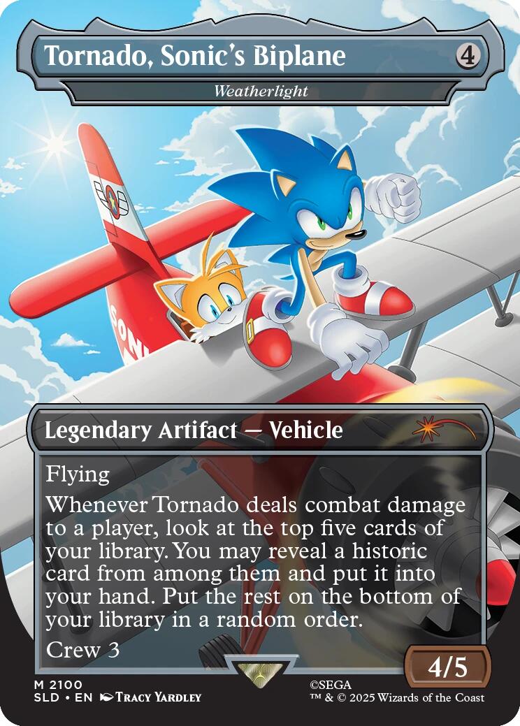 Tornado, Sonic's Biplane - Weatherlight [Secret Lair Drop Series] | Exor Games Bridgewater
