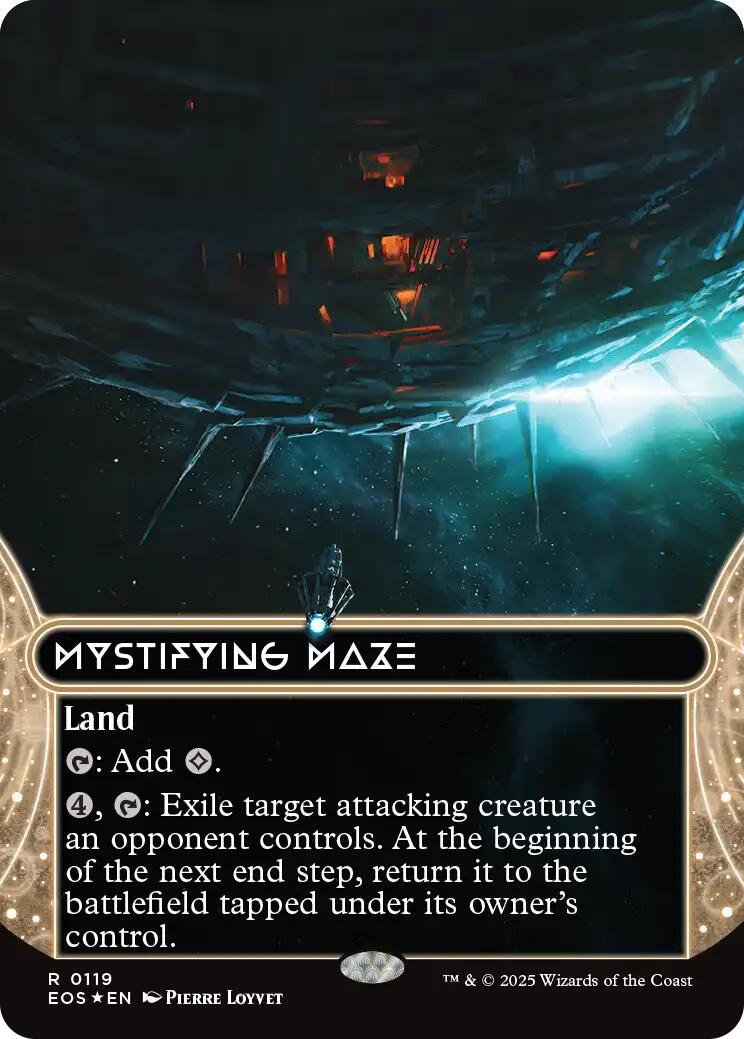 Mystifying Maze (0119) (Borderless) (Galaxy Foil) [Edge of Eternities: Stellar Sights] | Exor Games Bridgewater