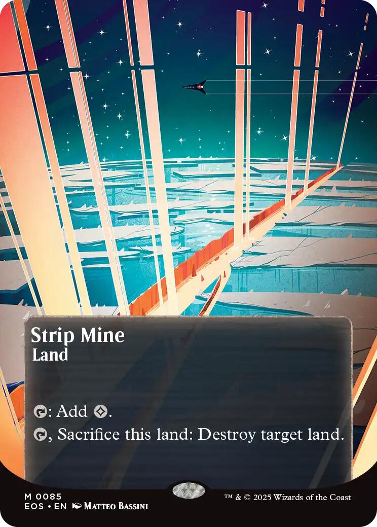 Strip Mine (0085) (Borderless) [Edge of Eternities: Stellar Sights] | Exor Games Bridgewater