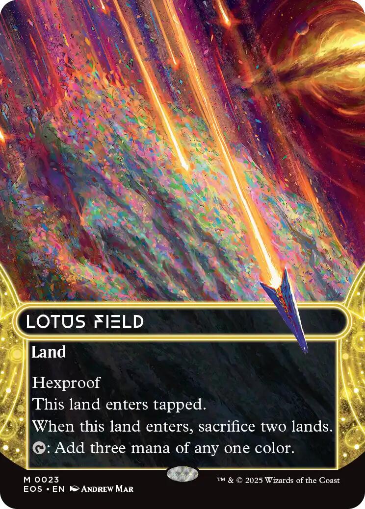 Lotus Field (0023) (Borderless) [Edge of Eternities: Stellar Sights] | Exor Games Bridgewater