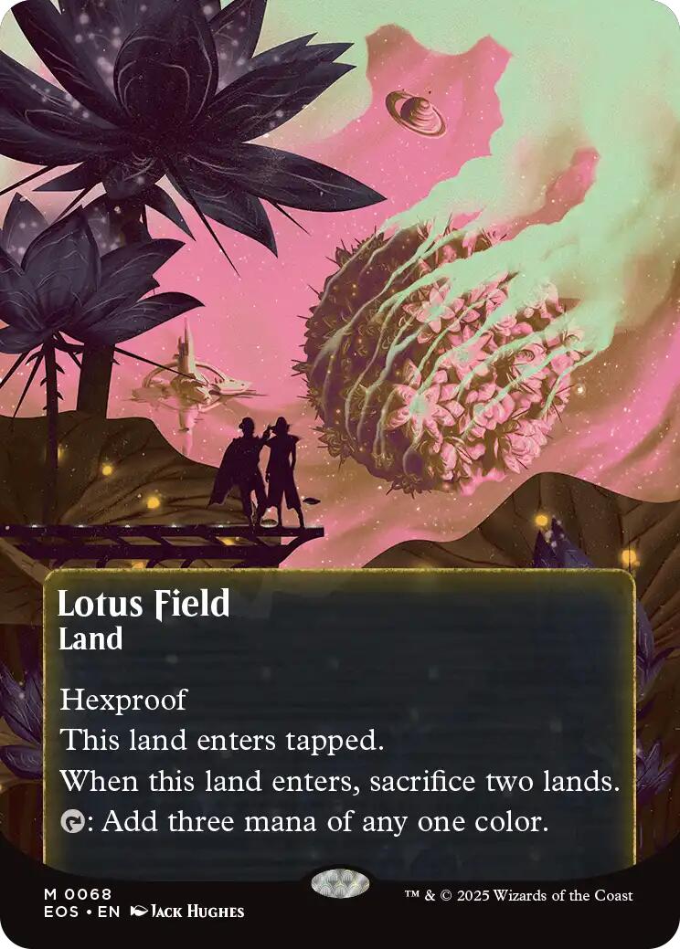 Lotus Field (0068) (Borderless) [Edge of Eternities: Stellar Sights] | Exor Games Bridgewater