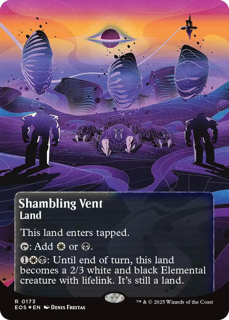Shambling Vent (0173) (Borderless) (Galaxy Foil) [Edge of Eternities: Stellar Sights] | Exor Games Bridgewater