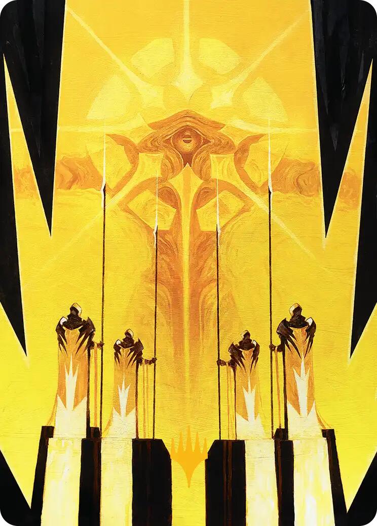 Hardlight Containment Art Card (Gold-Stamped Planeswalker Symbol) [Edge of Eternities Art Series] | Exor Games Bridgewater