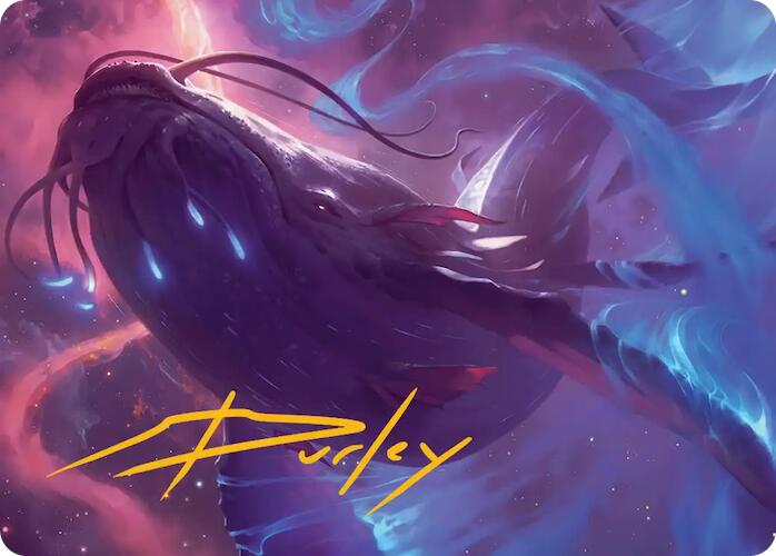Starbreach Whale Art Card (Gold-Stamped Signature) [Edge of Eternities Art Series] | Exor Games Bridgewater