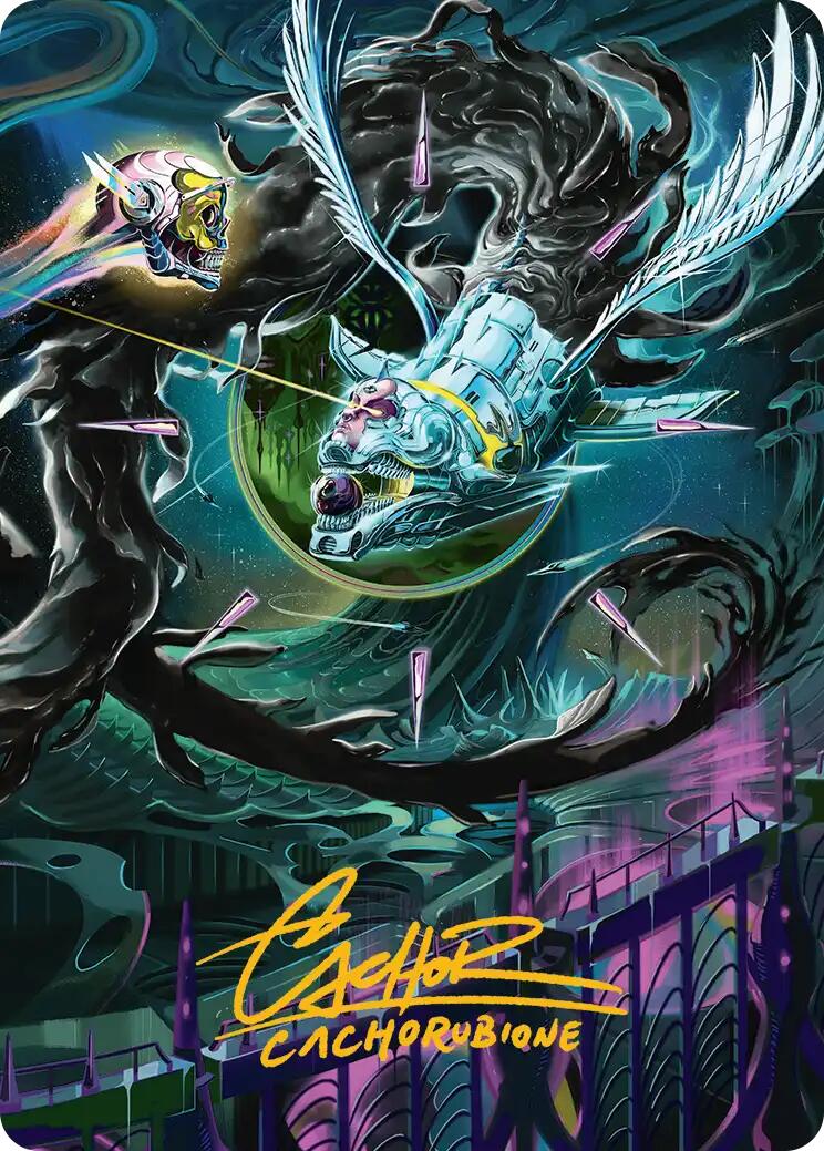 Quantum Riddler Art Card (Gold-Stamped Signature) [Edge of Eternities Art Series] | Exor Games Bridgewater