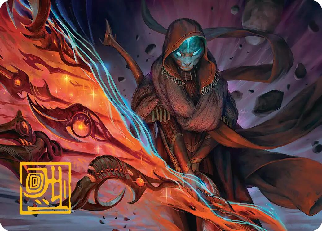 Weftstalker Ardent Art Card (Gold-Stamped Signature) [Edge of Eternities Art Series] | Exor Games Bridgewater