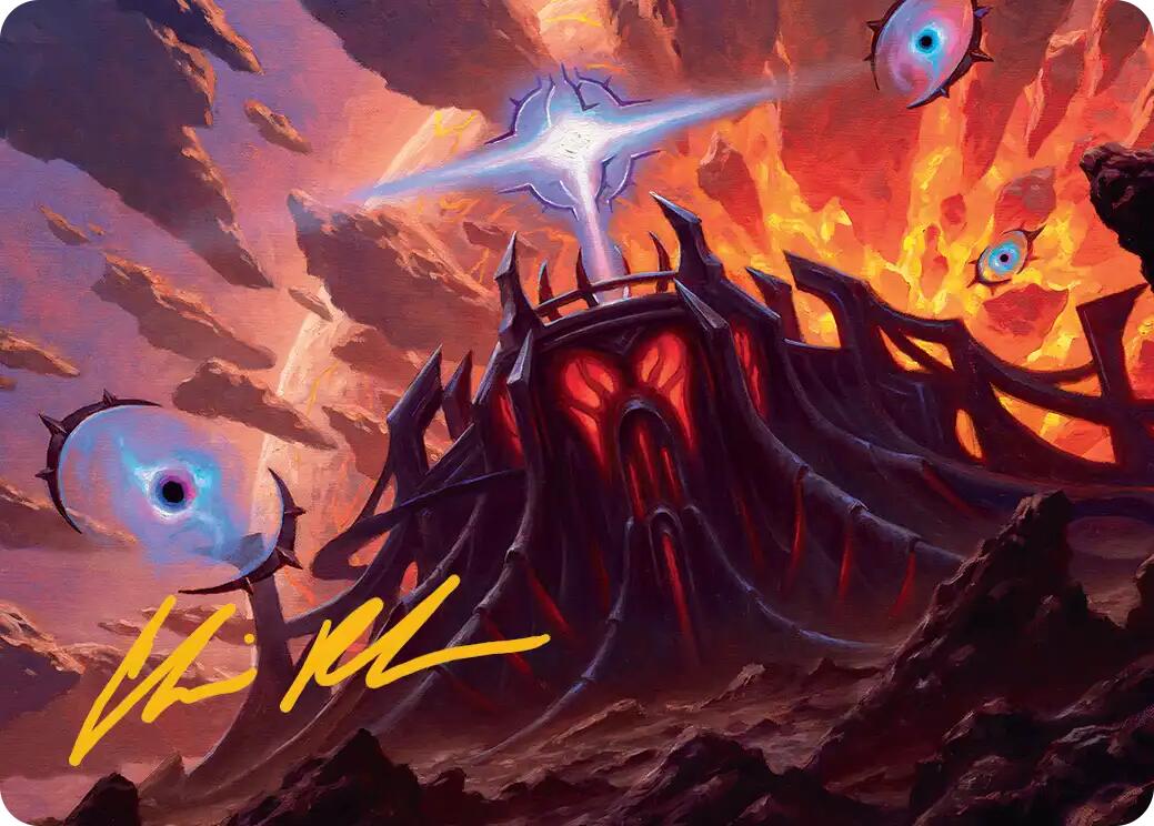 Secluded Starforge Art Card (Gold-Stamped Signature) [Edge of Eternities Art Series] | Exor Games Bridgewater