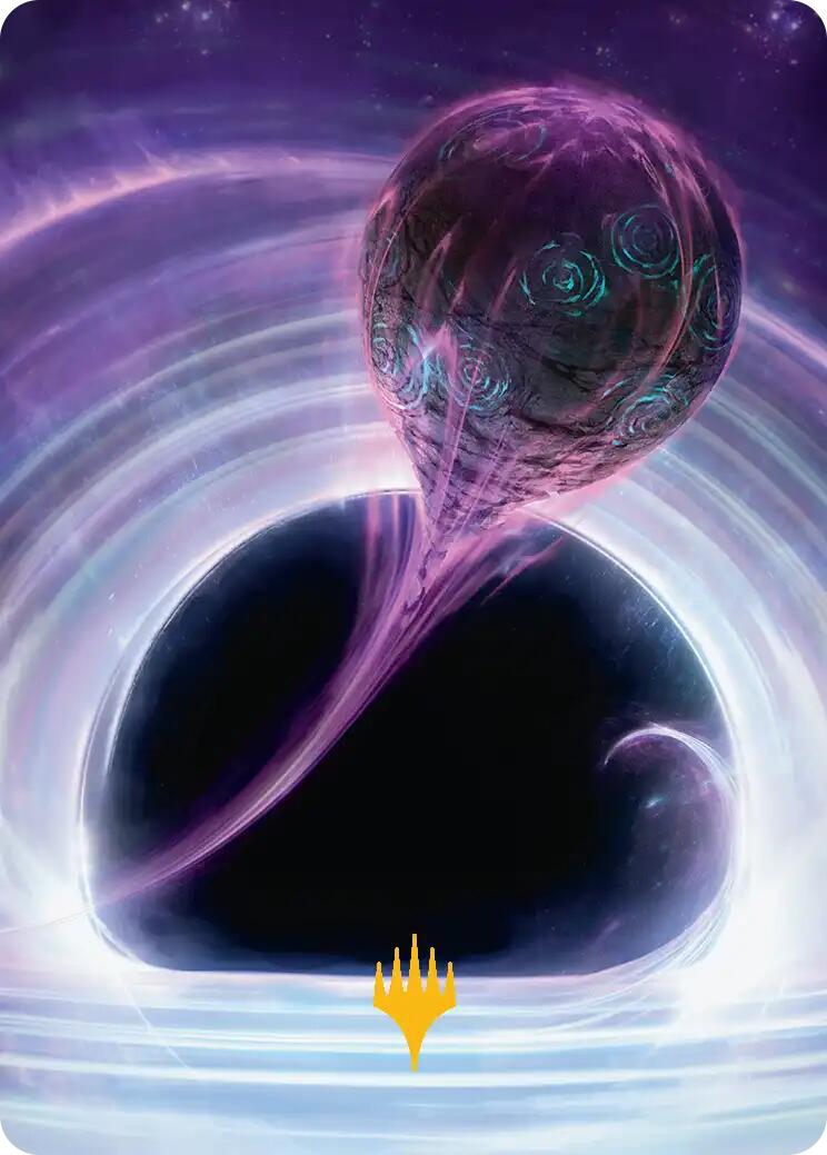 Susur Secundi, Void Altar Art Card (Gold-Stamped Planeswalker Symbol) [Edge of Eternities Art Series] | Exor Games Bridgewater