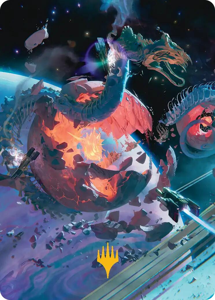 Scavenger Grounds Art Card (47/54) (Gold-Stamped Planeswalker Symbol) [Edge of Eternities Art Series] | Exor Games Bridgewater