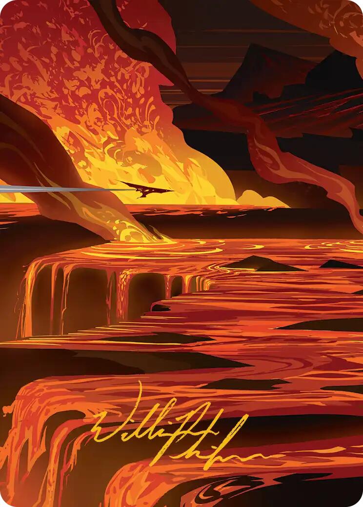 Blast Zone Art Card (Gold-Stamped Signature) [Edge of Eternities Art Series] | Exor Games Bridgewater