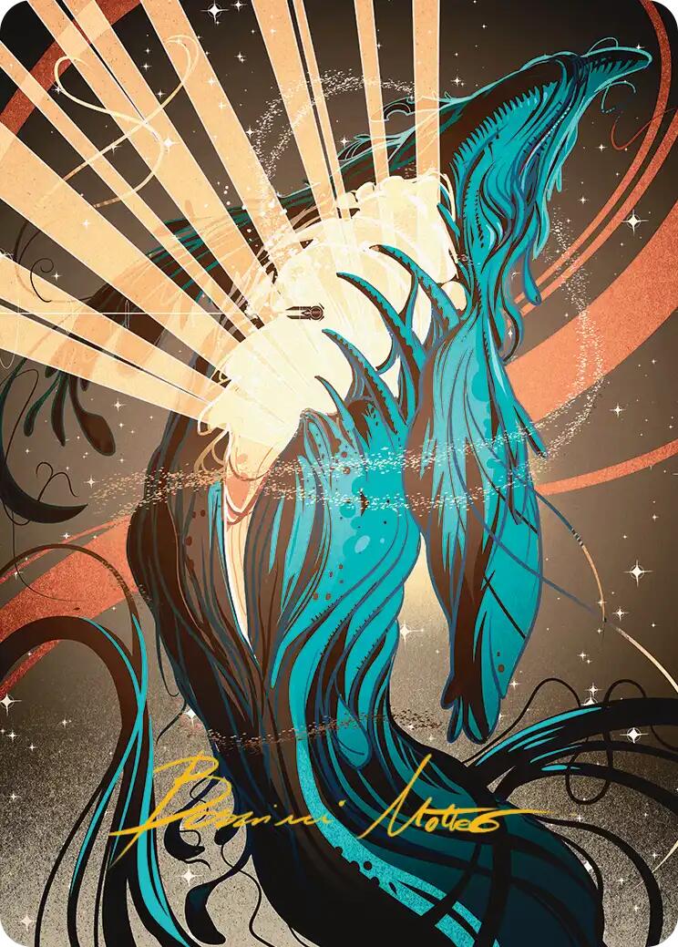 Swarmyard Art Card (Gold-Stamped Signature) [Edge of Eternities Art Series] | Exor Games Bridgewater