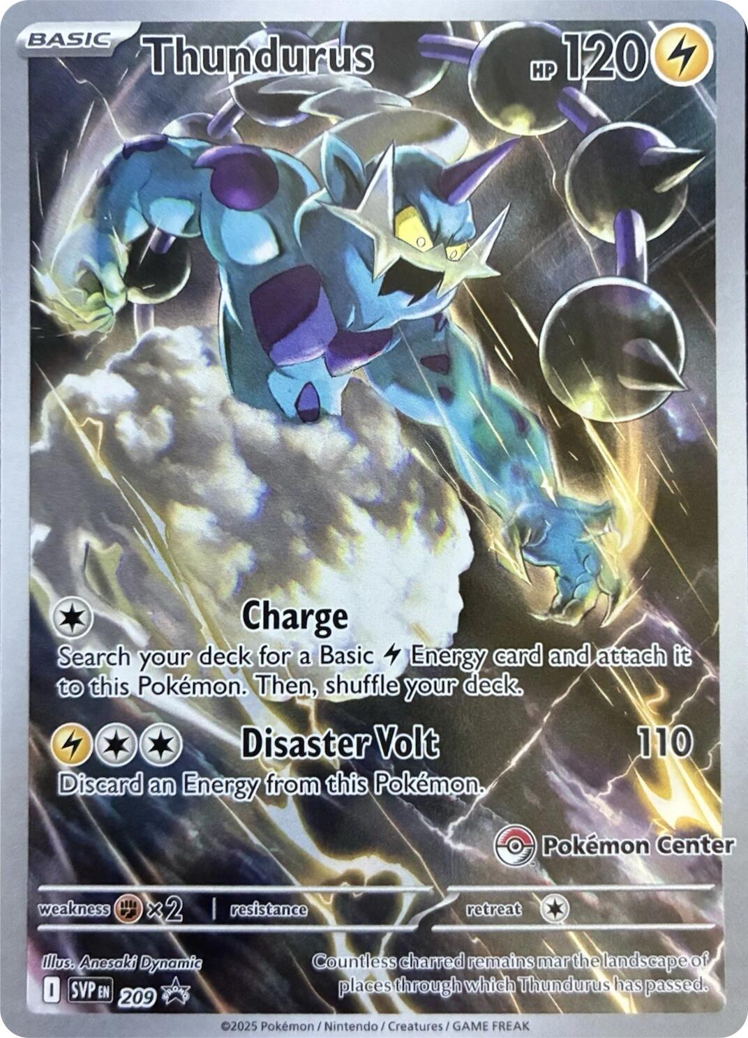 Thundurus (209) (Pokemon Center Exclusive) [Scarlet & Violet: Black Star Promos] | Exor Games Bridgewater
