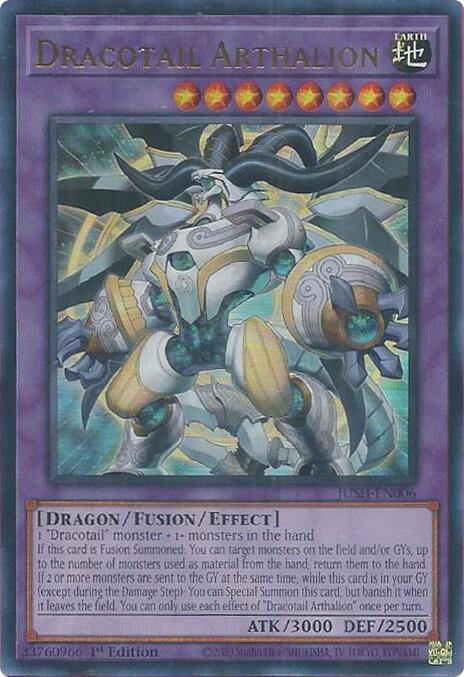Dracotail Arthalion [JUSH-EN006] Ultra Rare | Exor Games Bridgewater