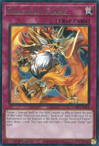 Dracotail Flame [JUSH-EN011] Rare | Exor Games Bridgewater