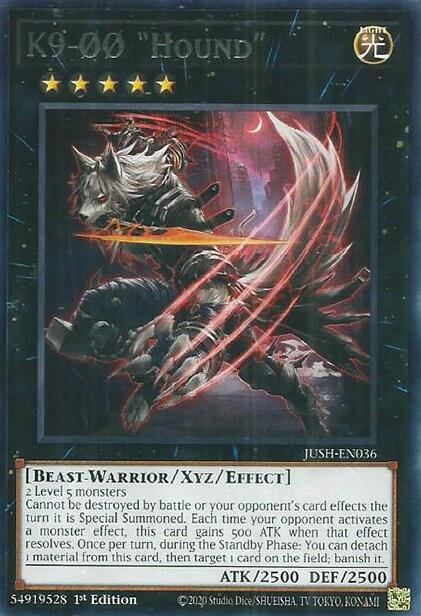 K9-00 "Hound" [JUSH-EN036] Rare | Exor Games Bridgewater
