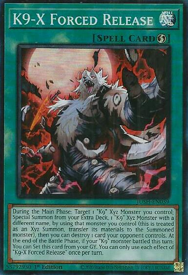 K9-X Forced Release [JUSH-EN039] Super Rare | Exor Games Bridgewater