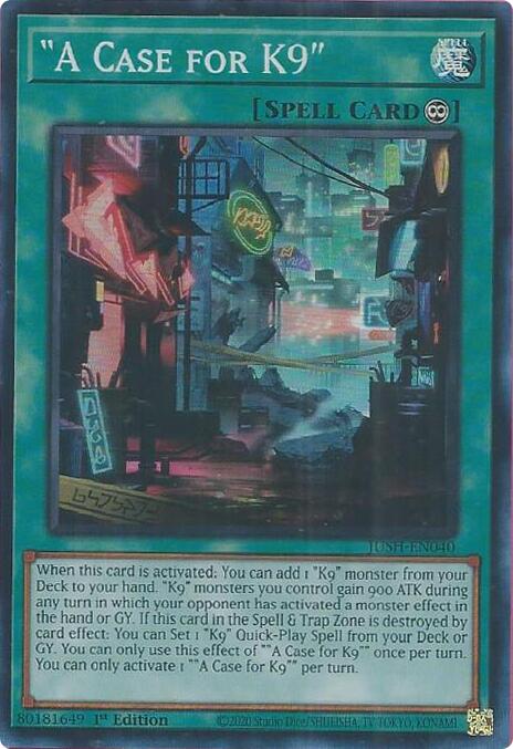"A Case for K9" [JUSH-EN040] Super Rare | Exor Games Bridgewater