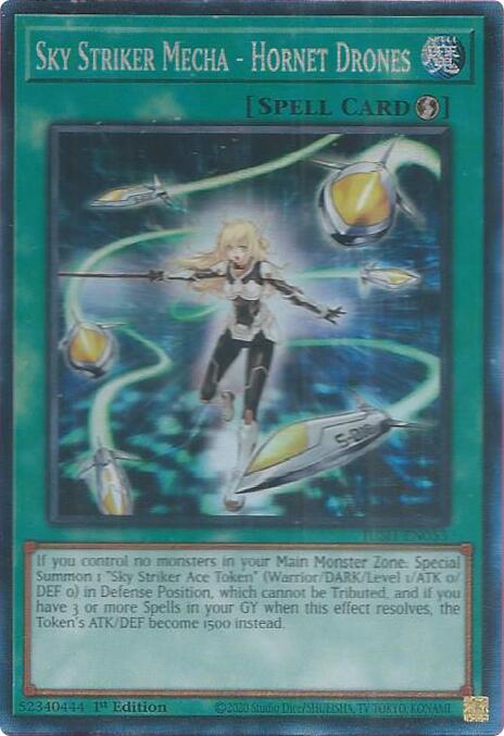Sky Striker Mecha - Hornet Drones (CR) [JUSH-EN053] Collector's Rare | Exor Games Bridgewater