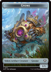 Gnome // Golem (0014) Double-Sided Token [Edge of Eternities Commander Tokens] | Exor Games Bridgewater