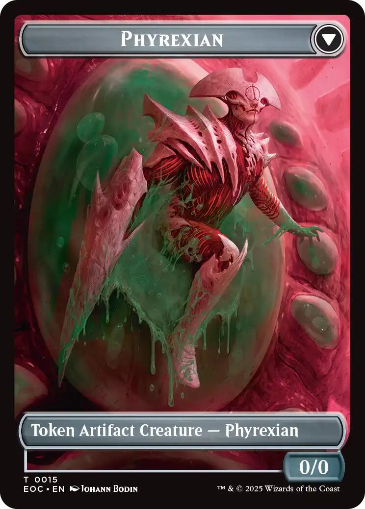 Incubator // Phyrexian Double-Sided Token [Edge of Eternities Commander Tokens] | Exor Games Bridgewater