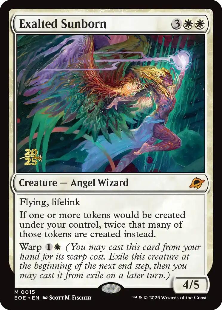 Exalted Sunborn [Edge of Eternities Prerelease Promos] | Exor Games Bridgewater