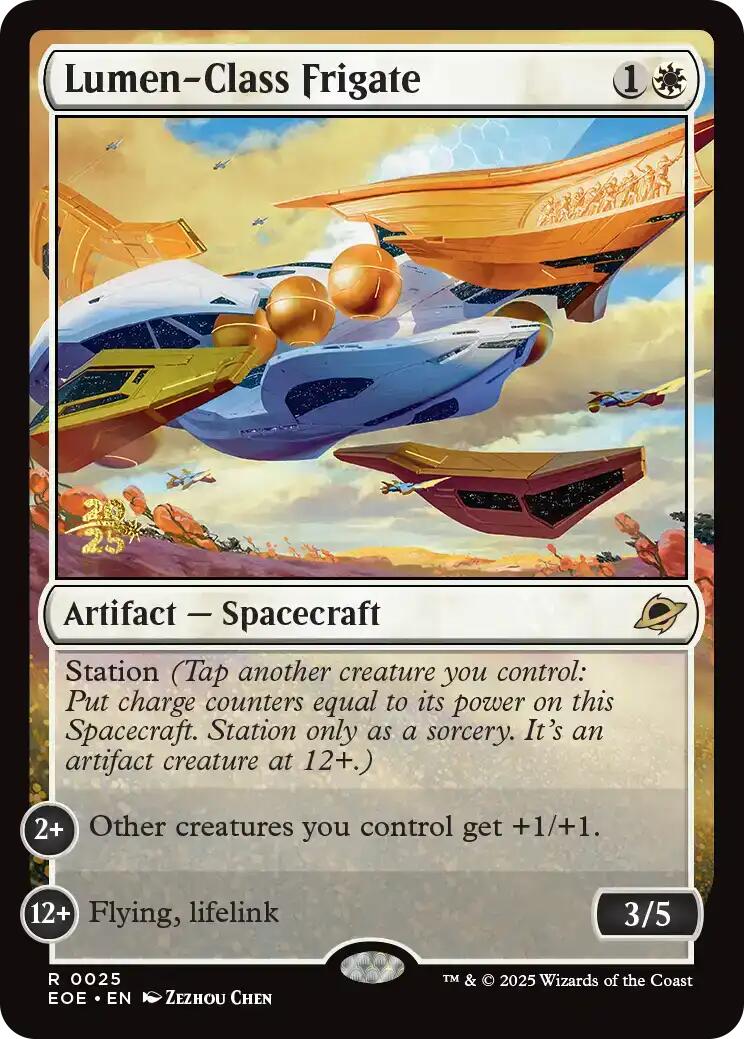 Lumen-Class Frigate [Edge of Eternities Prerelease Promos] | Exor Games Bridgewater