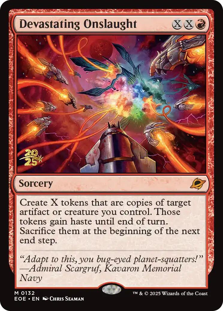 Devastating Onslaught [Edge of Eternities Prerelease Promos] | Exor Games Bridgewater