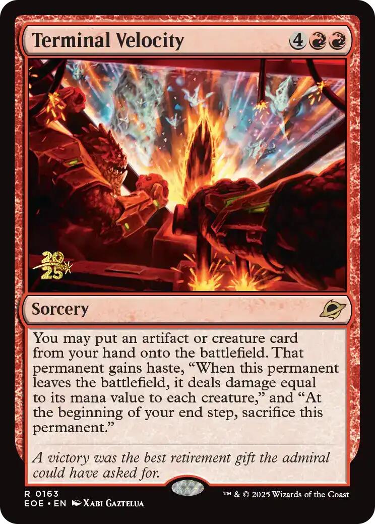 Terminal Velocity [Edge of Eternities Prerelease Promos] | Exor Games Bridgewater