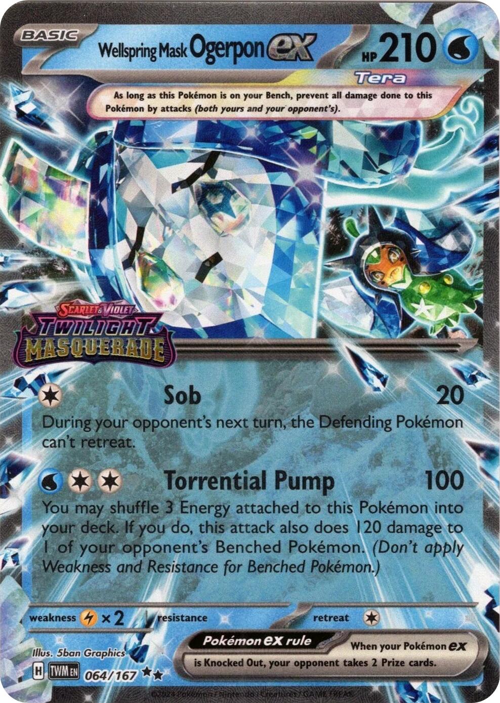 Wellspring Mask Ogerpon ex (064/167) (Stamped) [Miscellaneous Cards] | Exor Games Bridgewater